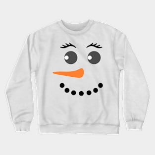 Snowman Face Crewneck Sweatshirt